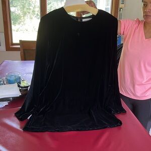 Velveteen dressy top